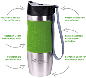 PRESIT Mug - Coffee 2 Go Becher individualisieren und selbst gestalten