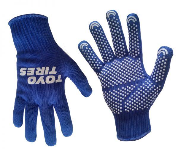 Handschuhe mit Logo blau