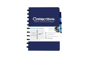 Correctbook A4; unendlich wieder verwendbares Notizbuch, ein tüchtiges Notizbuch mit Stift und Radierer