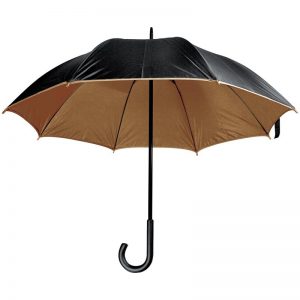 Luxuriöser Regenschirm mit doppelter Bespannung aus Polyester als Werbeartikel mit Logo im PRESIT Online-Shop bedrucken lassen