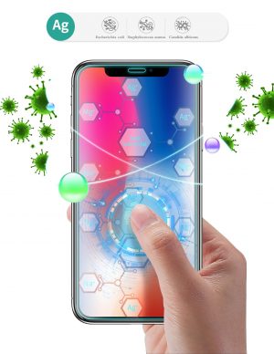 Antibakterielles Displayschutzglas für Smartphones und Tablets als Werbeartikel