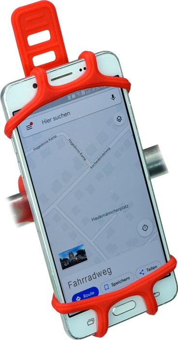 Smartphone-Halter Fahrrad Landkarte
