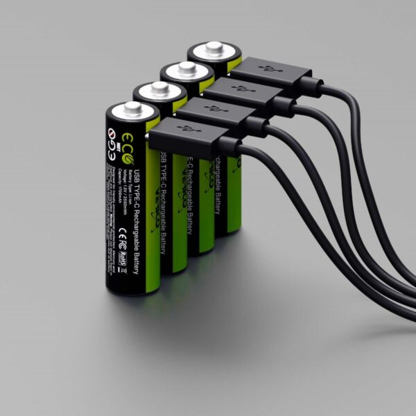 Batterien bedrucken und einfach per USB aufladen.
