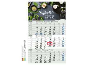 3-Monats-Kalender Budget 3 bestseller inkl. 4C-Druck als Werbeartikel mit Logo bedrucken