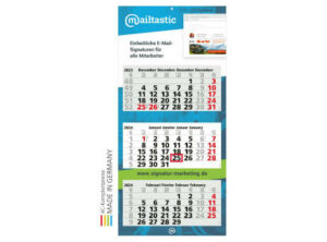 3-Monats-Kalender Maxi Light 3 Bestseller inkl. 4C-Druck als Werbeartikel mit Logo bedrucken