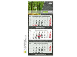 3-Monats-Kalender Profil 3  x.press inkl. 4C-Druck als Werbeartikel mit Logo bedrucken