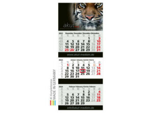 3-Monats-Kalender Maxi 3 Post bestseller inkl. 4C-Druck als Werbeartikel mit Logo bedrucken