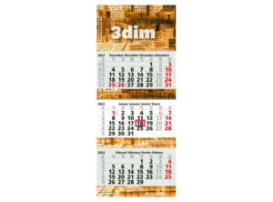 3-Monats-Kalender Maxi Wire-O 3 bestseller inkl. 4C-Druck als Werbeartikel mit Logo bedrucken