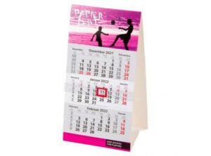 3-Monats Tischkalender "Junior" als Werbeartikel mit Logo bedrucken