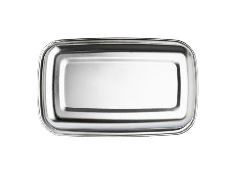 Lunchbox 1000 ml aus Edelstahl mit dicht schließendem PP Deckel - Detailansicht Werbeartikel 3