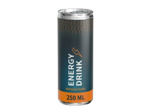 250 ml Energy Drink - Eco Label als Werbeartikel mit Logo bedrucken