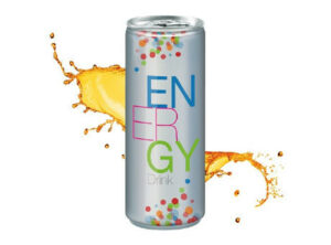 250 ml Energy Drink - Fullbody transparent (außerh. Deutschlands) als Werbeartikel mit Logo bedrucken
