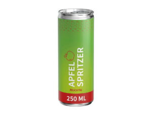 250 ml Apfelspritzer - Eco Label (außerh. Deutschlands) als Werbeartikel mit Logo bedrucken