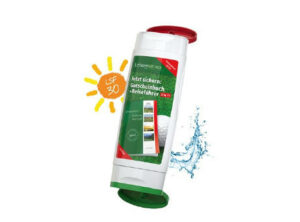 DuoPack Sonnenmilch LSF 30 + Duschgel Ingwer-Limette (2 x 50 ml) als Werbeartikel mit Logo bedrucken
