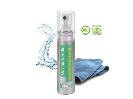 20 ml Pocket Spray  - Smartphone & Arbeitsplatz-Reiniger - No Label Look - Detailansicht Werbeartikel 1