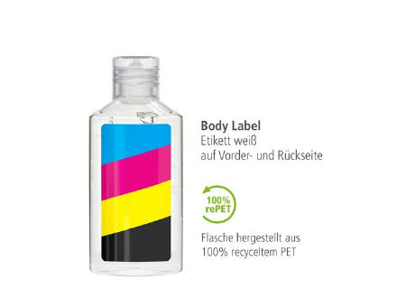 50 ml Flasche - Duschgel Rosmarin-Ingwer - Body Label - Detailansicht Werbeartikel 3