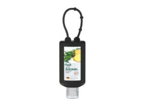 50 ml Bumper schwarz - Duschgel Rosmarin-Ingwer - Body Label als Werbeartikel mit Logo bedrucken