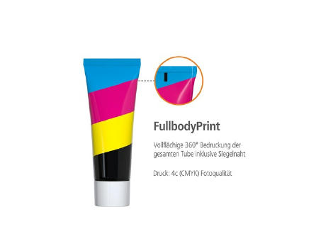 25 ml Tube - Sonnenmilch LSF 50 (sensitiv) - FullbodyPrint - Detailansicht Werbeartikel 3