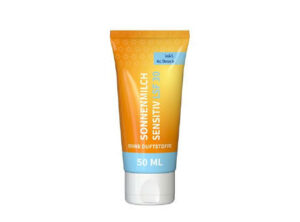 50 ml Tube - Sonnenmilch LSF 30 (sensitiv) - FullbodyPrint als Werbeartikel mit Logo bedrucken