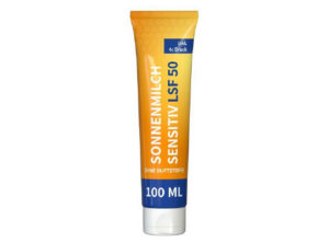 100 ml Tube - Sonnenmilch LSF 50 (sensitiv) - FullbodyPrint als Werbeartikel mit Logo bedrucken