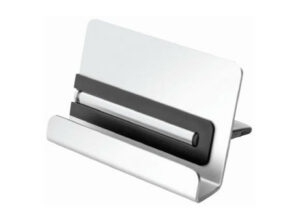 Metmaxx® Tablet-& Handyhalter "MyStandKitchen&Office" silber als Werbeartikel mit Logo bedrucken