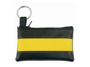 CreativDesign® Schlüsseltasche "LookPlus" schwarz/gelb als Werbeartikel mit Logo bedrucken