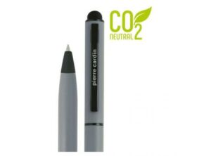 Pierre Cardin® CELEBRATION Kugelschreiber Stylus grau als Werbeartikel mit Logo bedrucken
