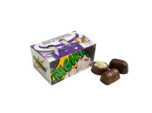 Box mit Belgische Schokolade Pralinen als Werbeartikel mit Logo bedrucken