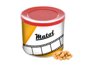 Großdose Erdnüsse als Werbeartikel mit Logo bedrucken