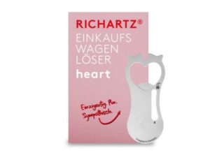 Einkaufswagenlöser heart als Werbeartikel mit Logo bedrucken