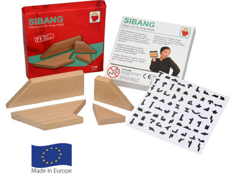 Holzpuzzle SIBANG als Werbeartikel mit Logo bedrucken