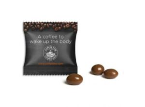Arabica Kaffeebohne einzeln im Werbetütchen als Werbeartikel mit Logo bedrucken