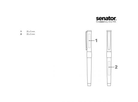 senator® Image Black Line Füllhalter als Werbeartikel mit Logo bedrucken