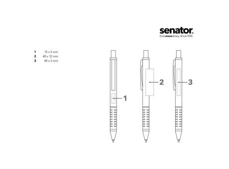 senator® Star Tec Alu  Druckkugelschreiber als Werbeartikel mit Logo bedrucken