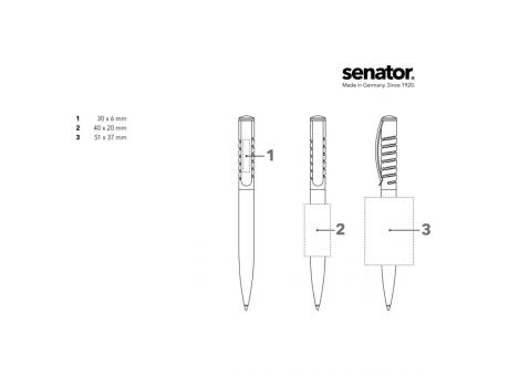 senator® New Spring Polished MC  Druckkugelschreiber - Detailansicht Werbeartikel 2