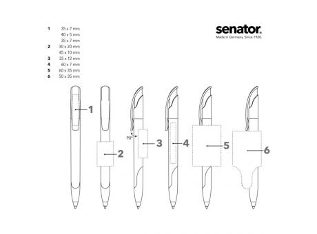 senator® Challenger Polished Basic SG  Druckkugelschreiber - Detailansicht Werbeartikel 2