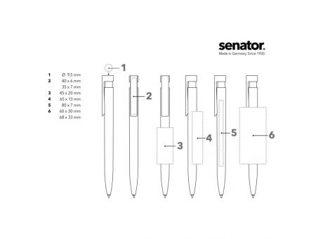 senator® Liberty Polished Basic  Druckkugelschreiber - Detailansicht Werbeartikel 8