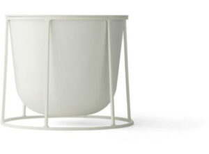 Menu WIRE Pot White Pflanztopf für WIRE Base Ständer als Werbeartikel mit Logo bedrucken