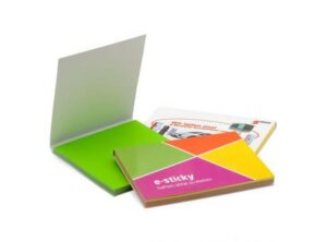 e-sticky Standardfarben im Kartoncover als Werbeartikel mit Logo bedrucken
