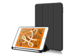 Tablet Hülle Galaxy Tab™ S7/S8 11 (2020/22) mit Apple Pencil™ HalterungPC/TPU Back Cover Fold.it Case schwarz als Werbeartikel mit Logo bedrucken