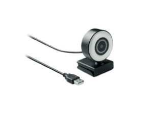 1080P HD-Webcam mit Ringlicht als Werbeartikel mit Logo bedrucken