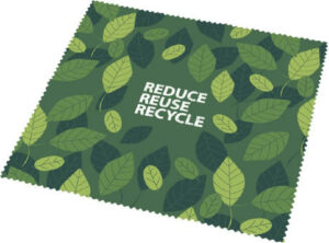 Cori Großes Reinigungstuch aus recyceltem PET als Werbeartikel mit Logo bedrucken