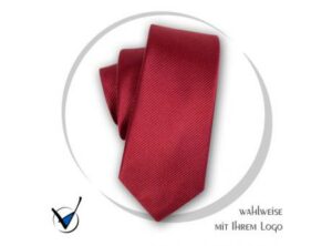 Krawatte Kollektion 20 - Bordeaux als Werbeartikel mit Logo bedrucken