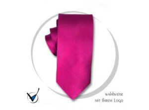Krawatte Kollektion 20 - Magenta als Werbeartikel mit Logo bedrucken