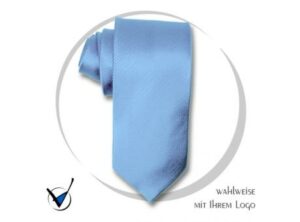Krawatte Kollektion 20 - Himmelblau als Werbeartikel mit Logo bedrucken