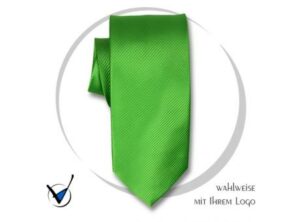 Krawatte Kollektion 20 - Apfelgrün als Werbeartikel mit Logo bedrucken