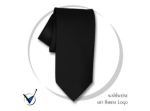Krawatte Kollektion 20 - Schwarz als Werbeartikel mit Logo bedrucken