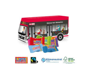 3D Präsent Bus als Werbeartikel mit Logo bedrucken