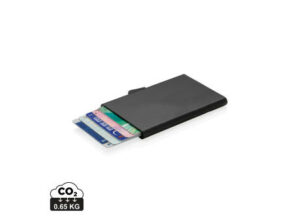 C-Secure Aluminium RFID Kartenhalter als Werbeartikel mit Logo bedrucken