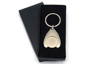 Aufpreis für Geschenkverpackung Schlüsselanhänger Tropfen als Werbeartikel mit Logo bedrucken